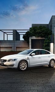 Preview wallpaper volvo, s60, white, side view