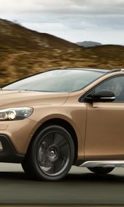 Preview wallpaper volvo, v40, cross country, brown