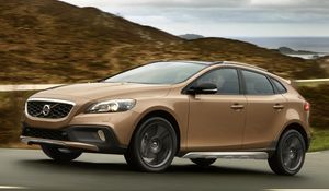 Preview wallpaper volvo, v40, cross country, brown