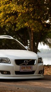 Preview wallpaper volvo, v50, tuning, white, front view