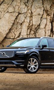 Preview wallpaper volvo, xc90, awd, black, side view