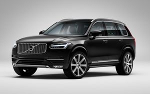 Preview wallpaper volvo xc90, black, side view