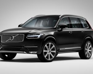 Preview wallpaper volvo xc90, black, side view