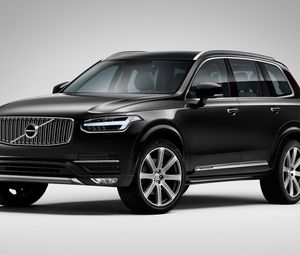 Preview wallpaper volvo xc90, black, side view