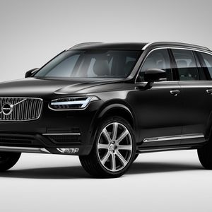 Preview wallpaper volvo xc90, black, side view