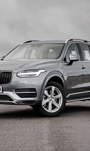 Preview wallpaper volvo, xc90, silver, side view