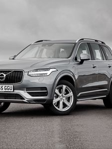 Preview wallpaper volvo, xc90, silver, side view
