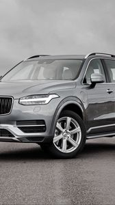 Preview wallpaper volvo, xc90, silver, side view