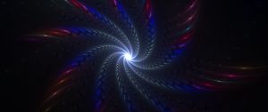 Preview wallpaper vortex, glow, multicolored, twisted, fractal, scattering