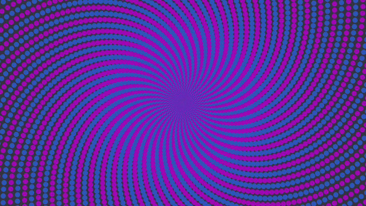 Wallpaper vortex, optical illusion, points, lines, swirling