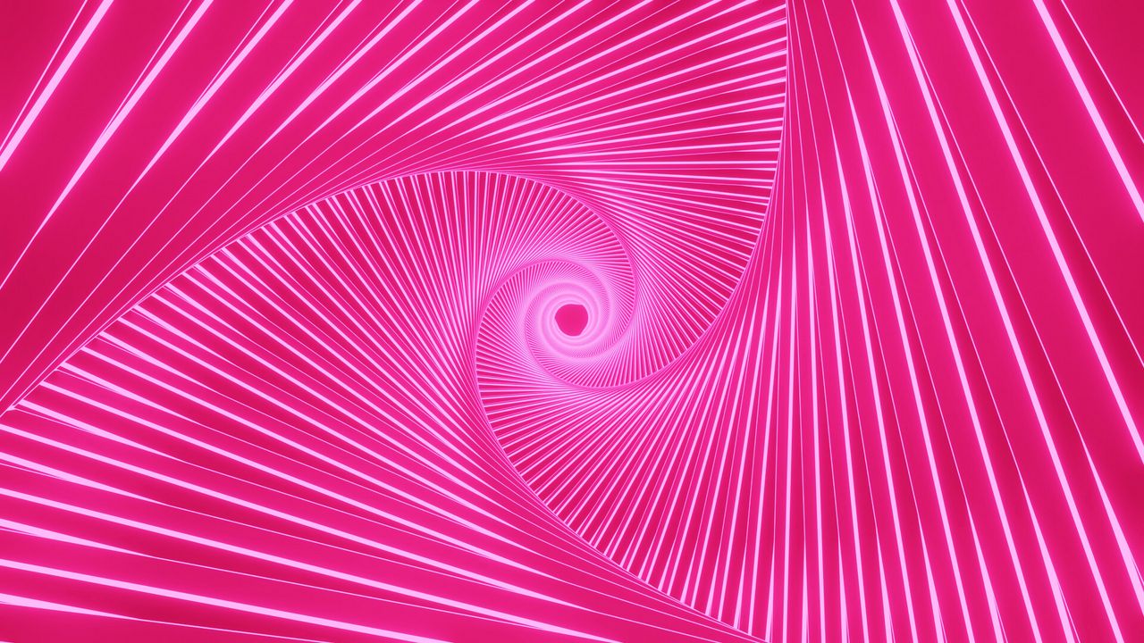 Wallpaper vortex, swirling, pink, glow, bright