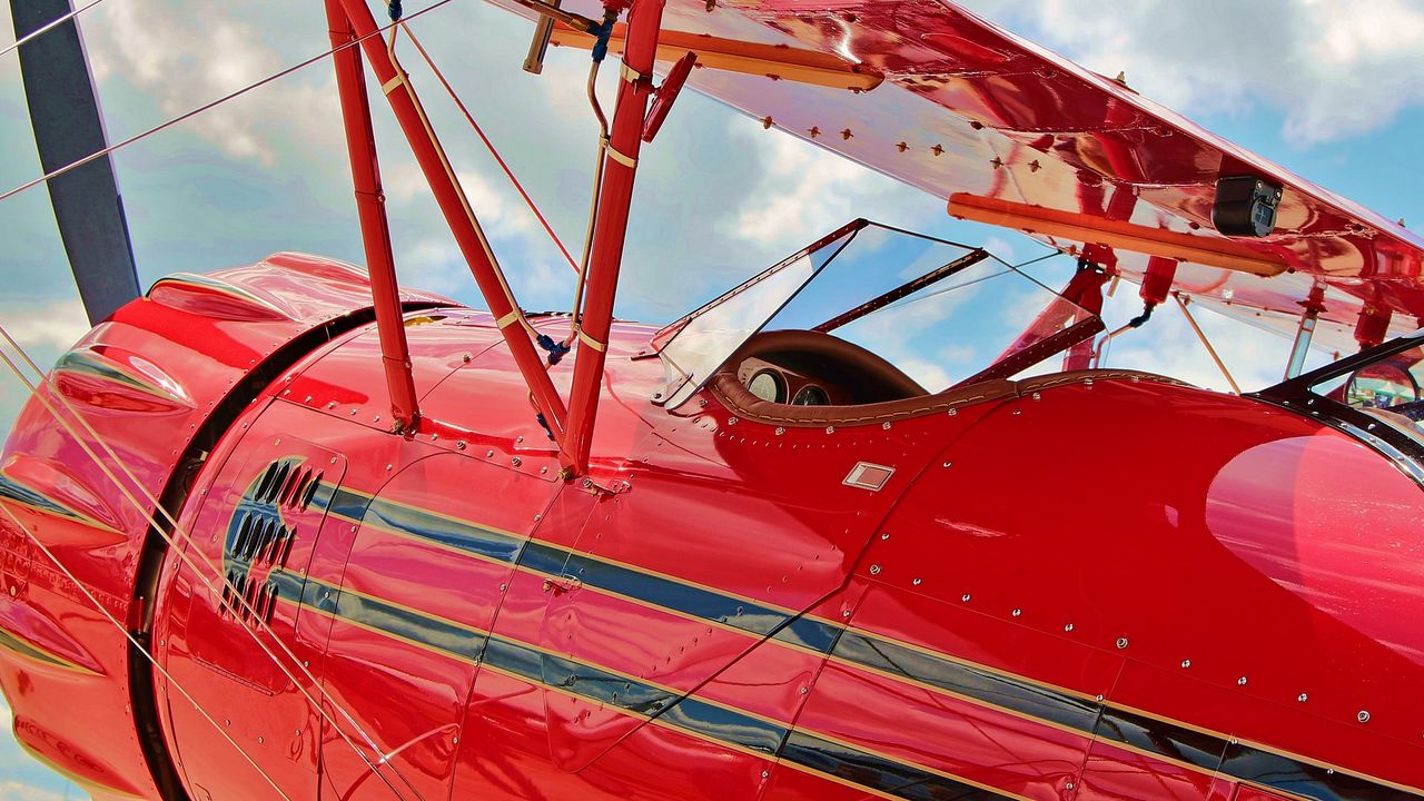 Wallpaper waco, ymf-5c, airplane, biplane, cockpit