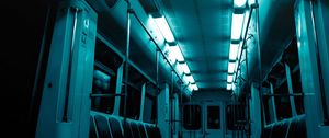 Preview wallpaper wagon, metro, lamps, light, lighting