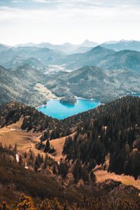 Preview wallpaper walchensee, mountains, lake, kochel, germany