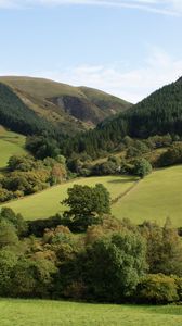 Preview wallpaper wales, britain, landscape, valley, hill