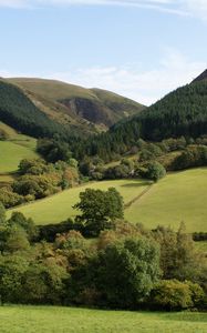 Preview wallpaper wales, britain, landscape, valley, hill