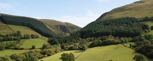 Preview wallpaper wales, britain, landscape, valley, hill