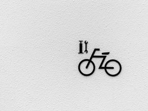 Preview wallpaper wall, bike, texture