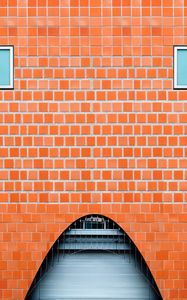 Preview wallpaper wall, brick, arch, building, architecture