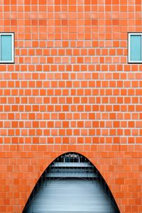 Preview wallpaper wall, brick, arch, building, architecture