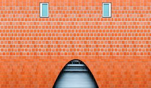 Preview wallpaper wall, brick, arch, building, architecture