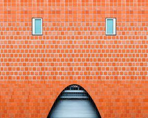 Preview wallpaper wall, brick, arch, building, architecture