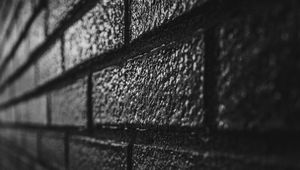 Preview wallpaper wall, brick, black, surface