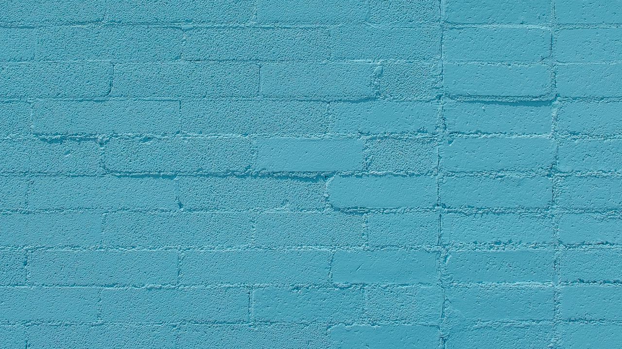 Wallpaper wall, brick, blue, texture