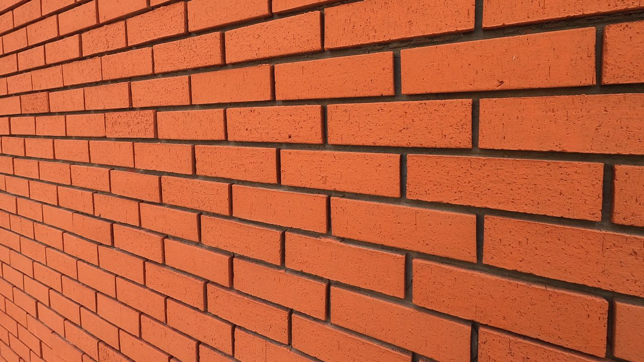 Wallpaper wall, brick, bricks, red, texture