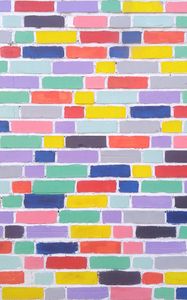Preview wallpaper wall, brick, colorful, texture