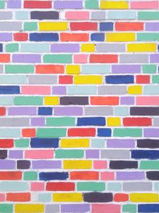 Preview wallpaper wall, brick, colorful, texture