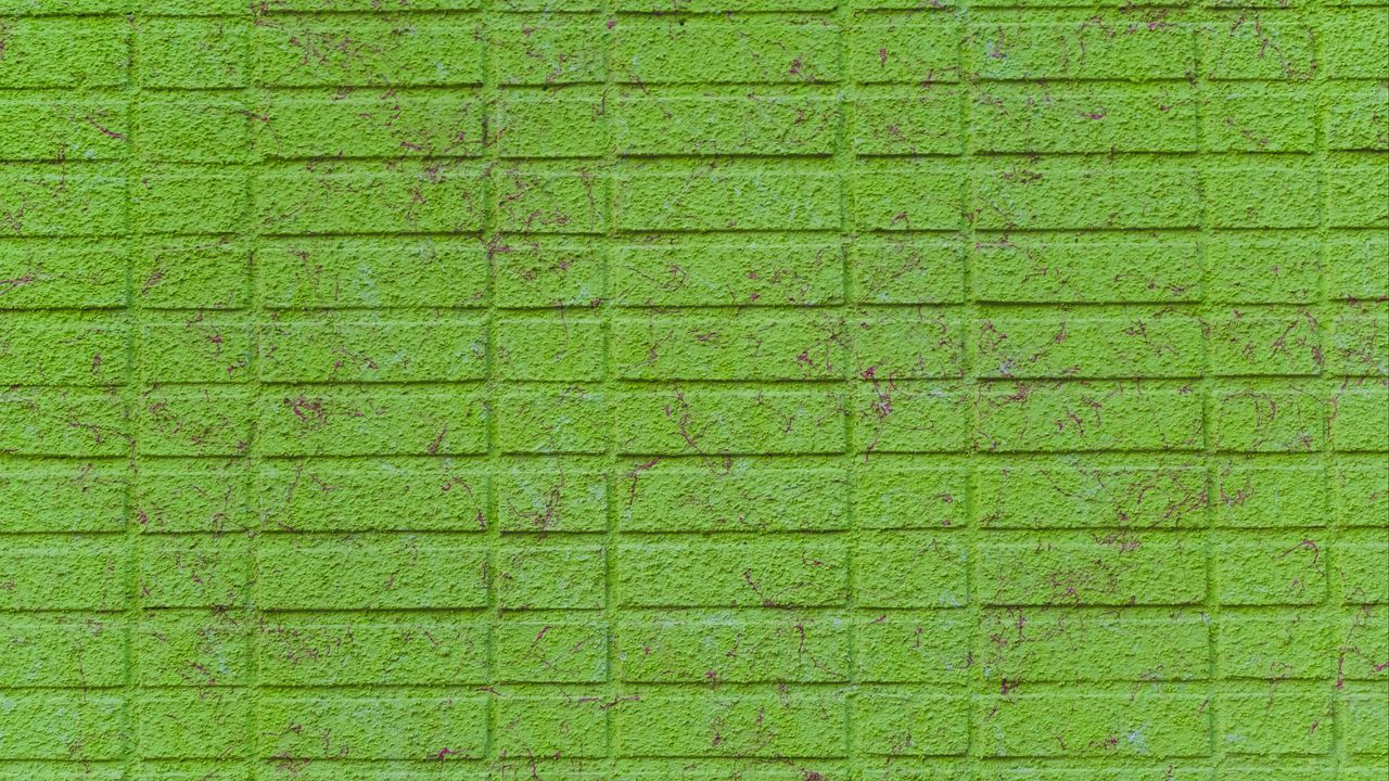 Wallpaper wall, brick, green, surface