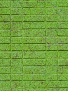 Preview wallpaper wall, brick, green, surface