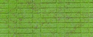 Preview wallpaper wall, brick, green, surface