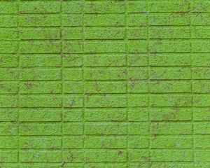 Preview wallpaper wall, brick, green, surface