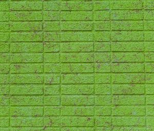 Preview wallpaper wall, brick, green, surface