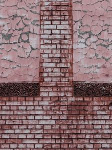 Preview wallpaper wall, brick, paint, scuffs