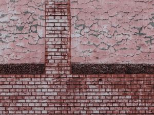 Preview wallpaper wall, brick, paint, scuffs