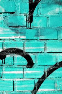 Preview wallpaper wall, brick, paint, blue, texture