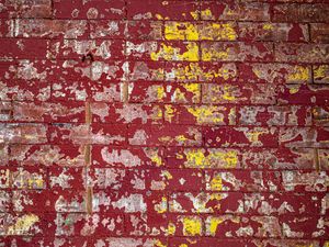 Preview wallpaper wall, brick, paint, stains, texture