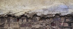 Preview wallpaper wall, brick, plaster, cement, texture