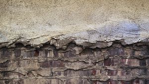 Preview wallpaper wall, brick, plaster, cement, texture