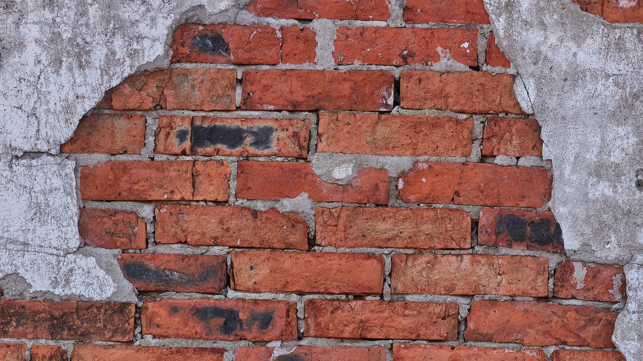 Wallpaper wall, brick, plaster, texture