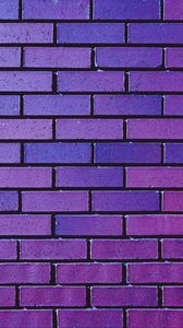 Preview wallpaper wall, brick, purple, texture