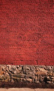 Preview wallpaper wall, brick, red, texture