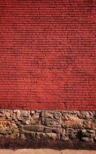 Preview wallpaper wall, brick, red, texture