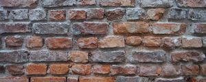 Preview wallpaper wall, brick, surface, texture, old