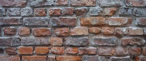 Preview wallpaper wall, brick, surface, texture, old