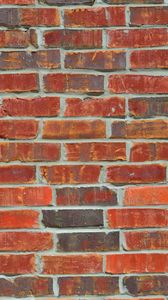 Preview wallpaper wall, brick, surface, texture, red