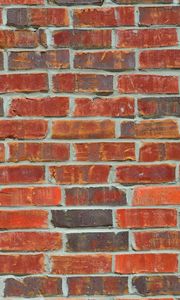 Preview wallpaper wall, brick, surface, texture, red